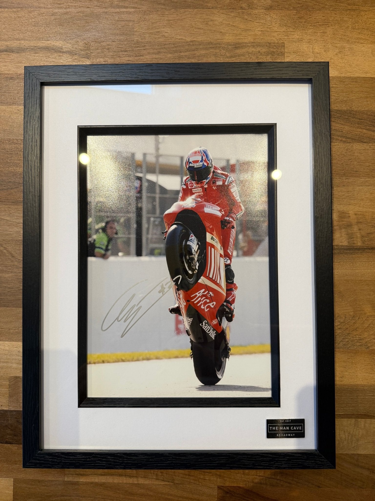 Casey Stoner Ducati Signed Framed Photograph - The Man Cave Broadway