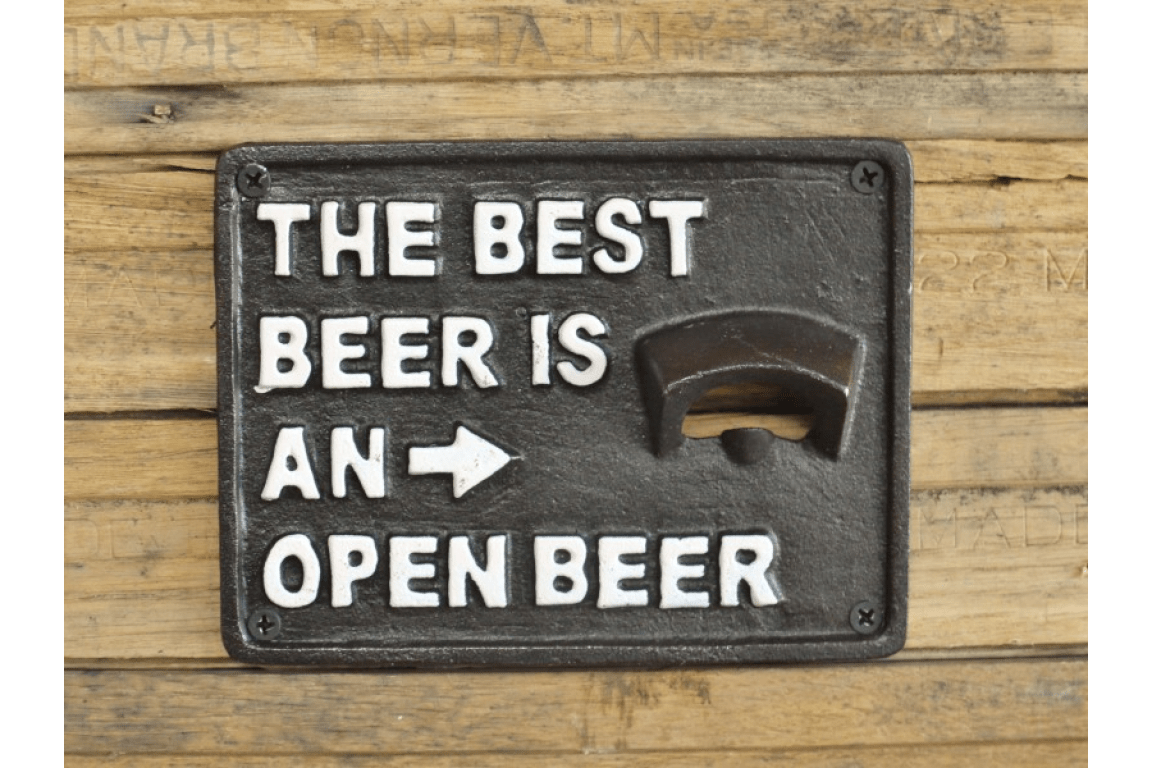 CAST IRON FUN BAR BOTTLE OPENERS / WOODEN / VARIOUS - The Man Cave Broadway