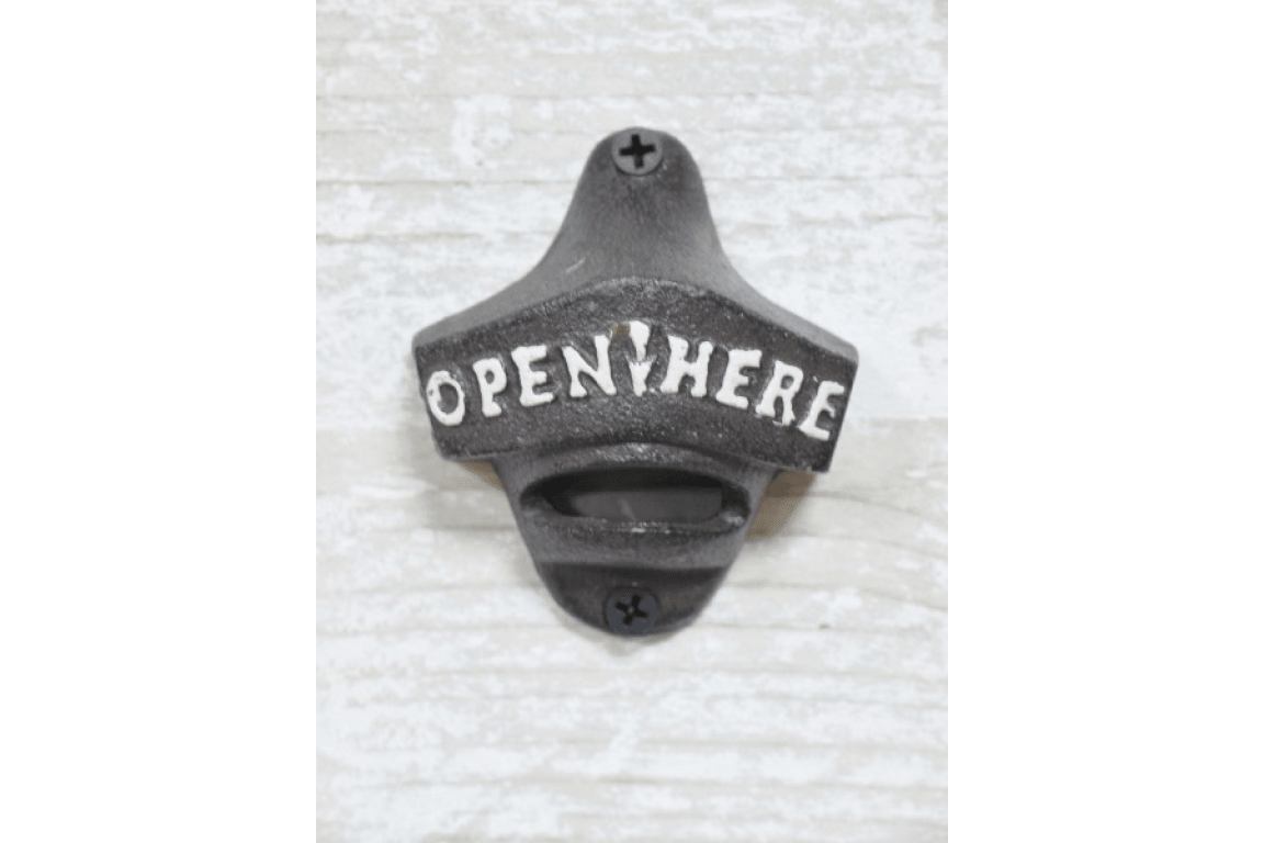CAST IRON FUN BAR BOTTLE OPENERS / WOODEN / VARIOUS - The Man Cave Broadway