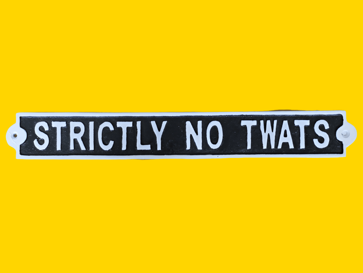CAST IRON SIGNS - Funny Bar / Quotes - The Man Cave Broadway
