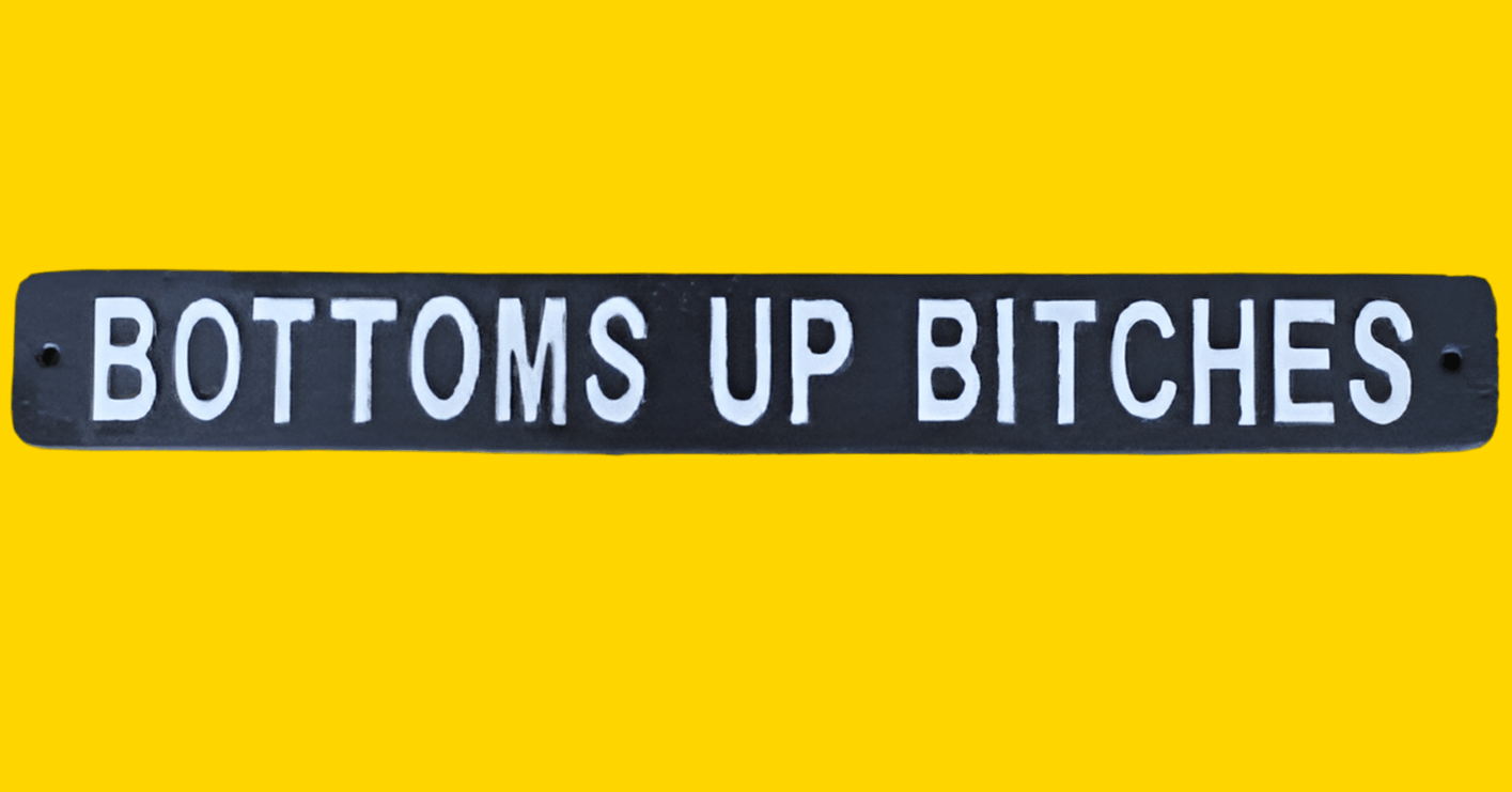 CAST IRON SIGNS - Funny Bar / Quotes - The Man Cave Broadway