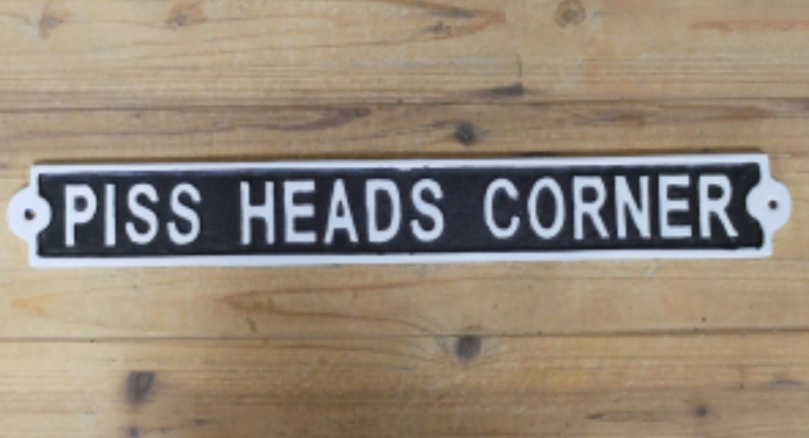 CAST IRON SIGNS - Funny Bar / Quotes - The Man Cave Broadway