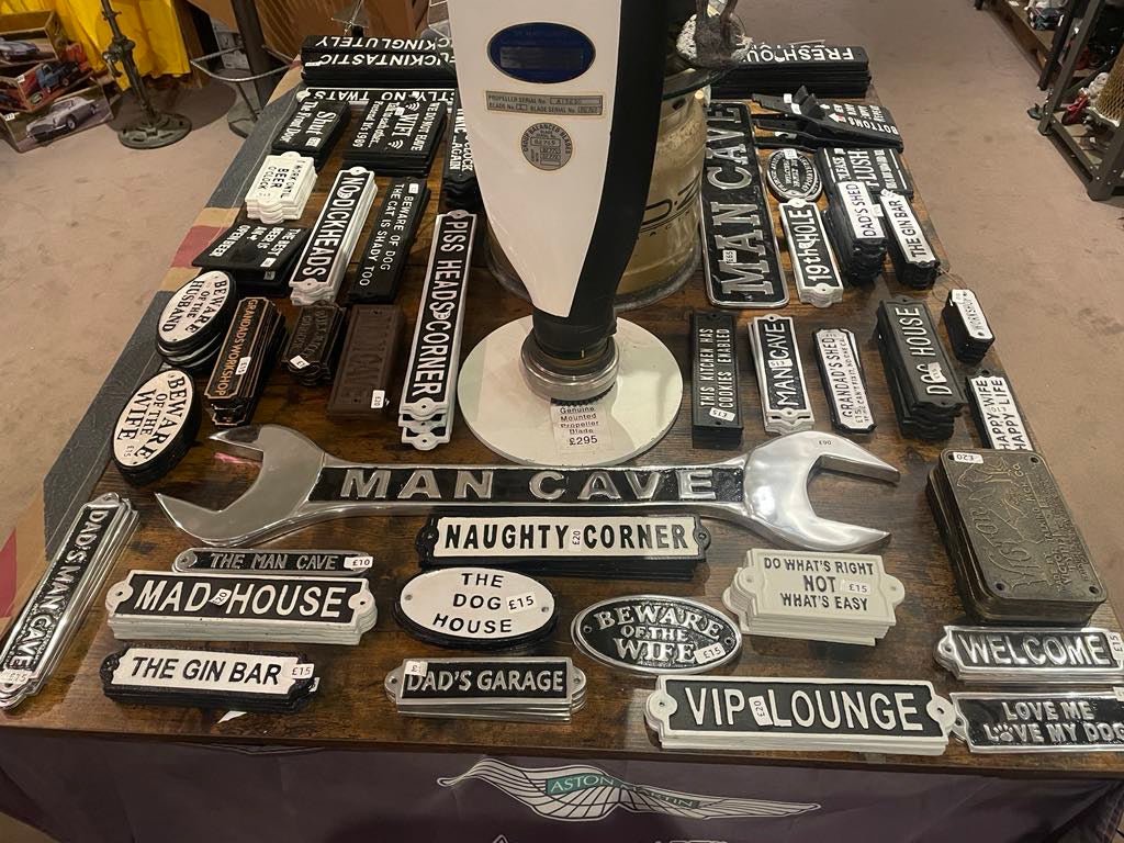 CAST IRON SIGNS - Funny Bar / Quotes - The Man Cave Broadway