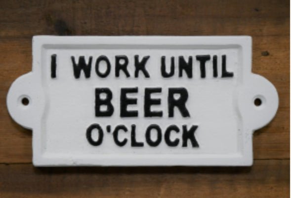 CAST IRON SIGNS - Funny Bar / Quotes - The Man Cave Broadway