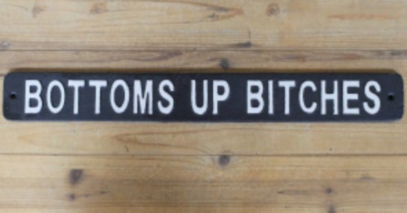 CAST IRON SIGNS - Funny Bar / Quotes - The Man Cave Broadway