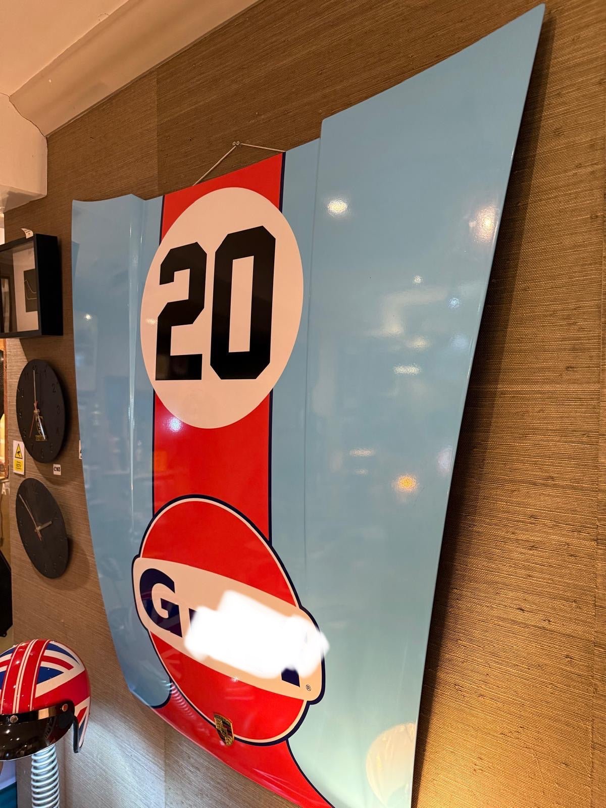 Classic ‘Glf Racing’ GENUINE G-Series Porsche Bonnet Art / Man Cave Art - The Man Cave Broadway
