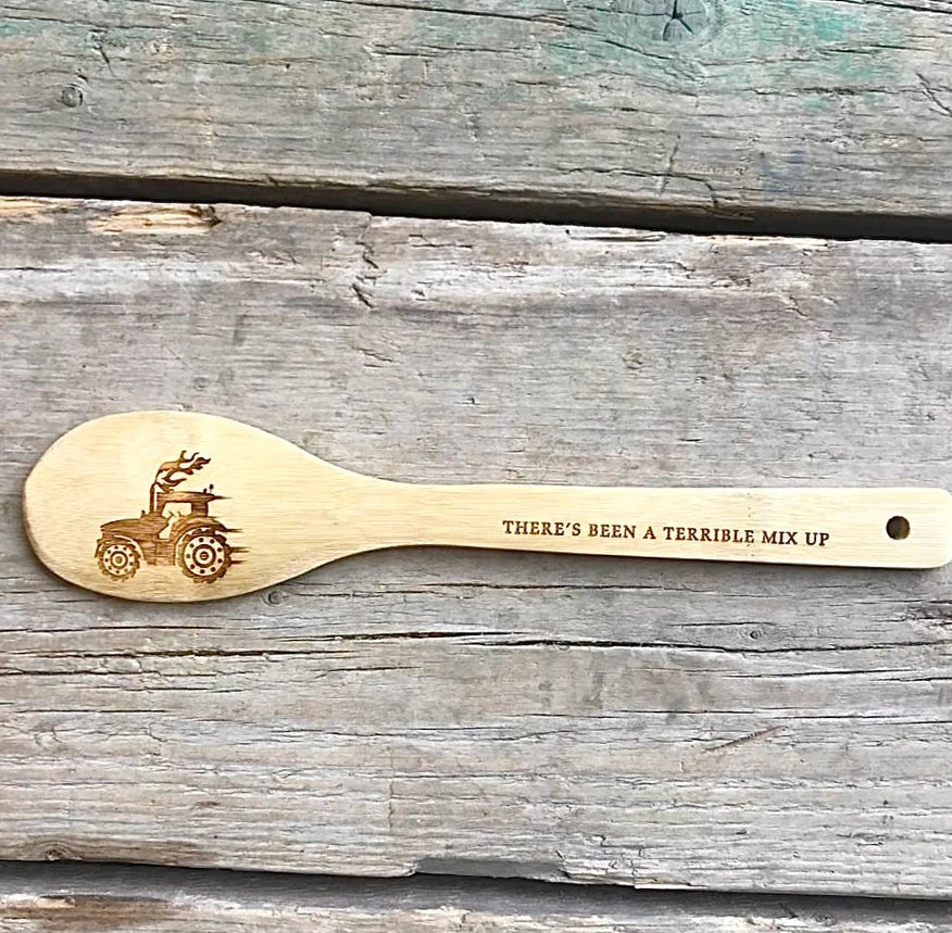 DIDDLY SQUAT WOODEN SPOON Clarkson's Farm  - The Man Cave Broadway