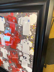 England Football Shirt Art - The Man Cave Broadway