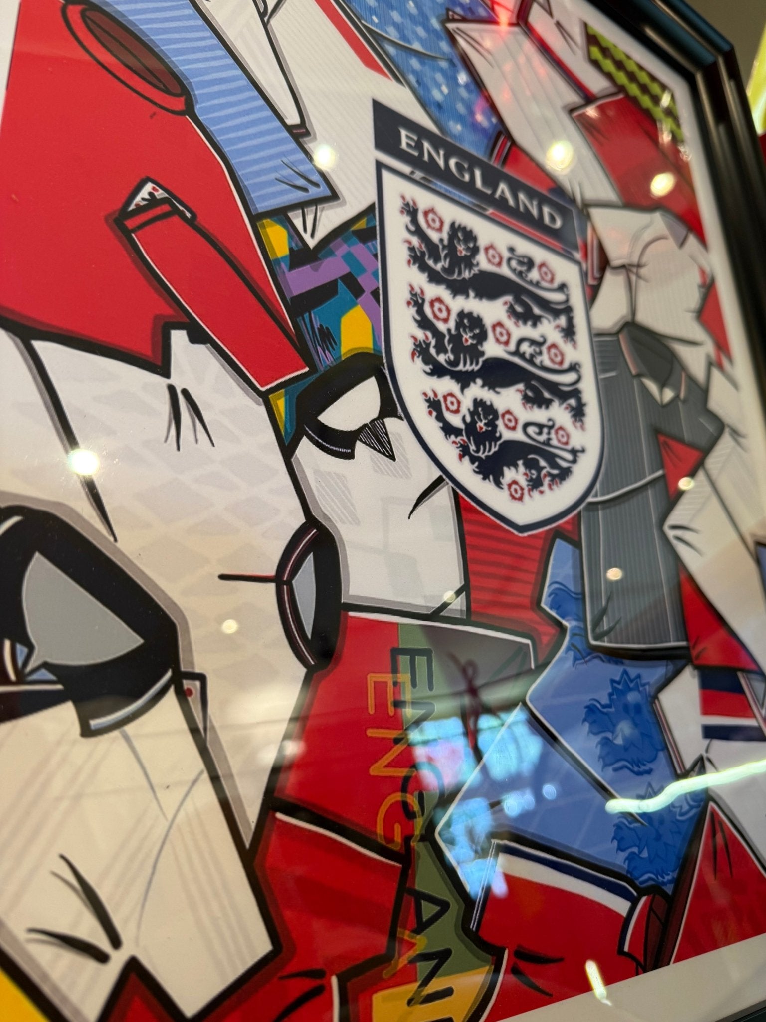 ENGLAND Football Shirt Artwork - The Man Cave Broadway