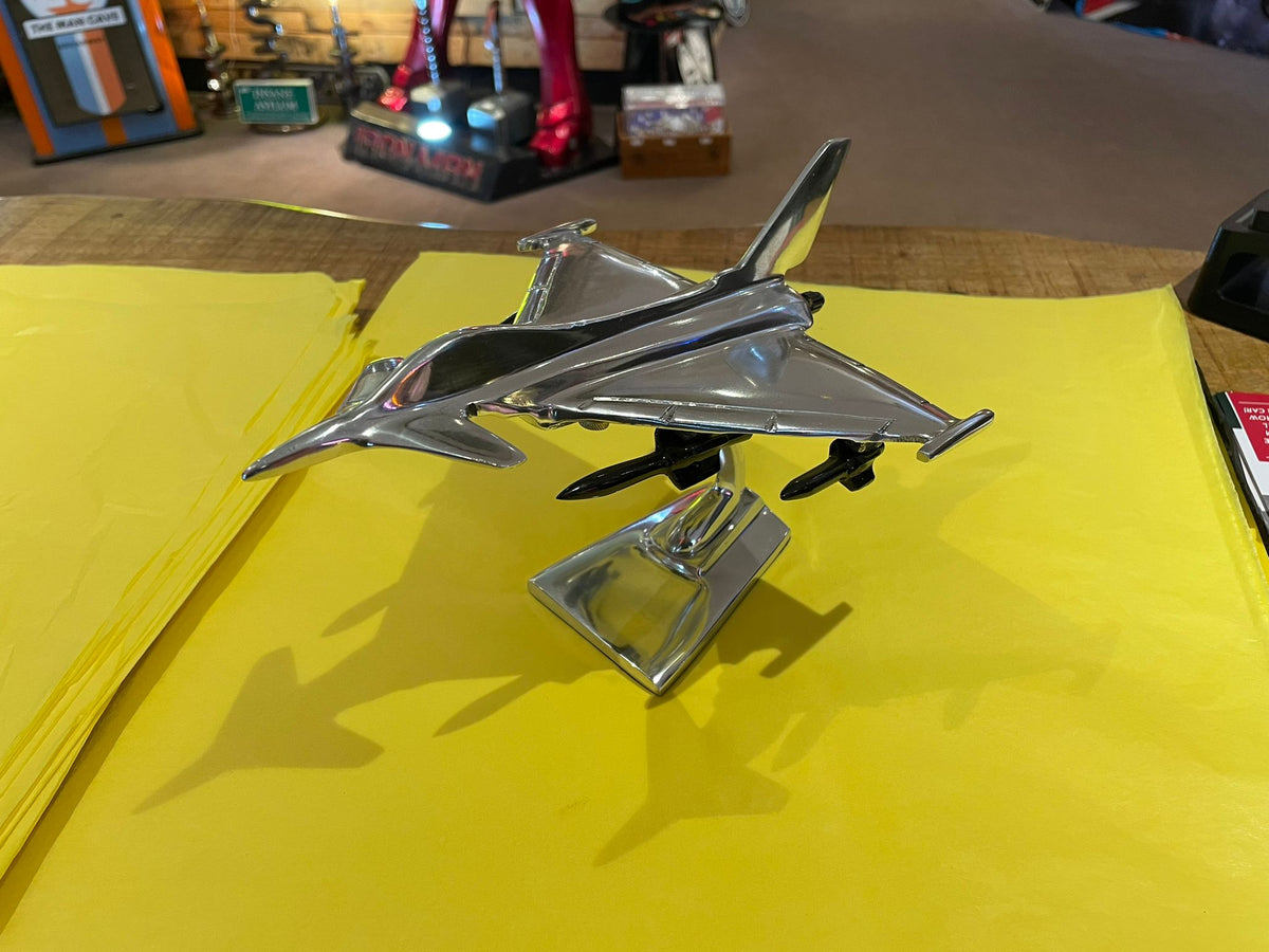 Eurofighter Typhoon Aluminium Desk Model - The Man Cave Broadway