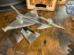 Eurofighter Typhoon Polished Aircraft Airplane Desk Model - 23cm - The Man Cave Broadway