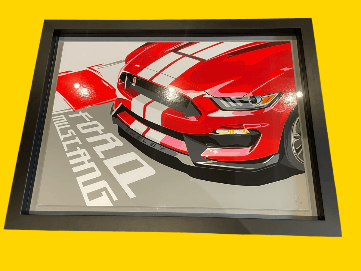 FORD MUSTANG HAND CUT VINYL ARTWORK PICTURE / ART / PICTURE - The Man Cave Broadway