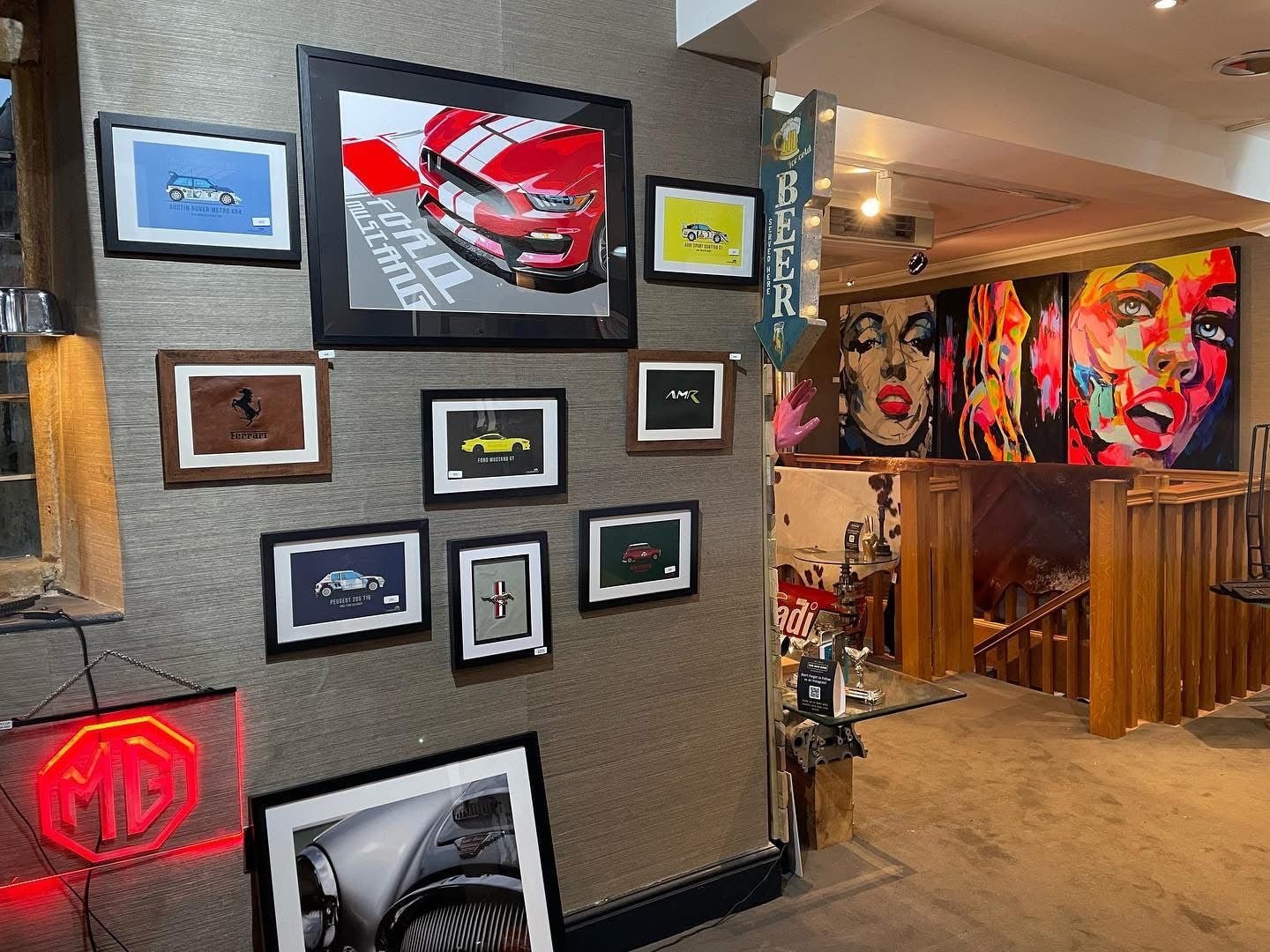 FORD MUSTANG HAND CUT VINYL ARTWORK PICTURE / ART / PICTURE - The Man Cave Broadway