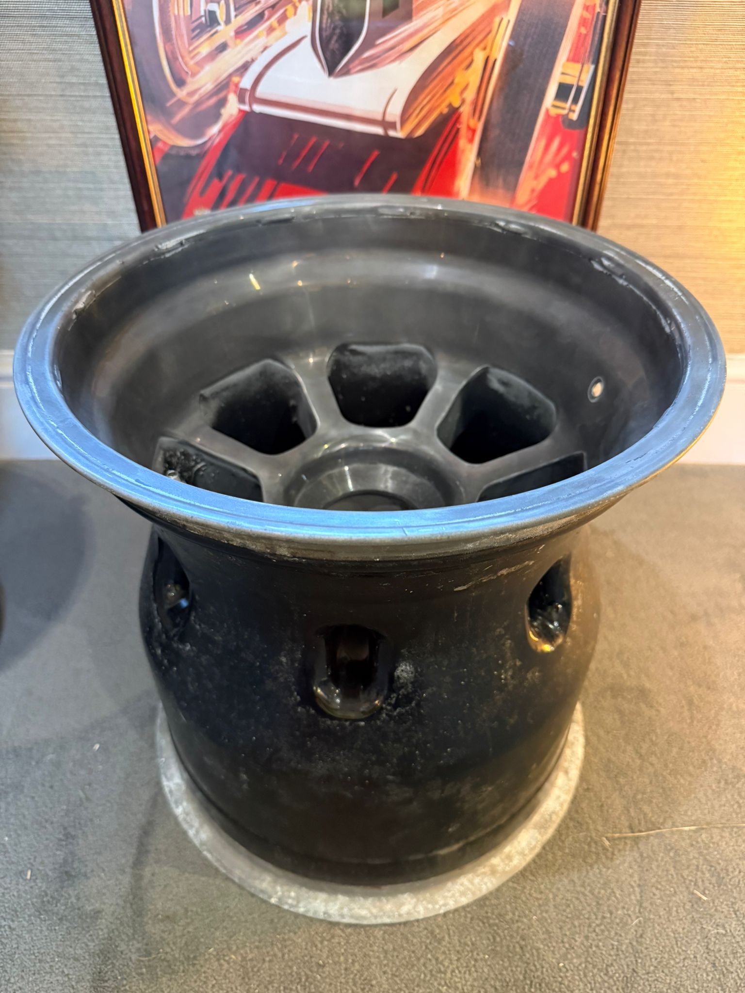 Formula 1 Wheel Table - The Man Cave Broadway