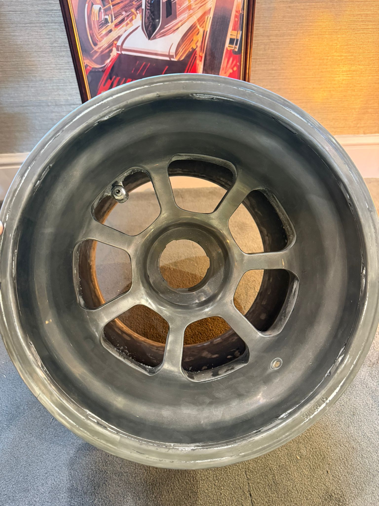 Formula 1 Wheel Table - The Man Cave Broadway