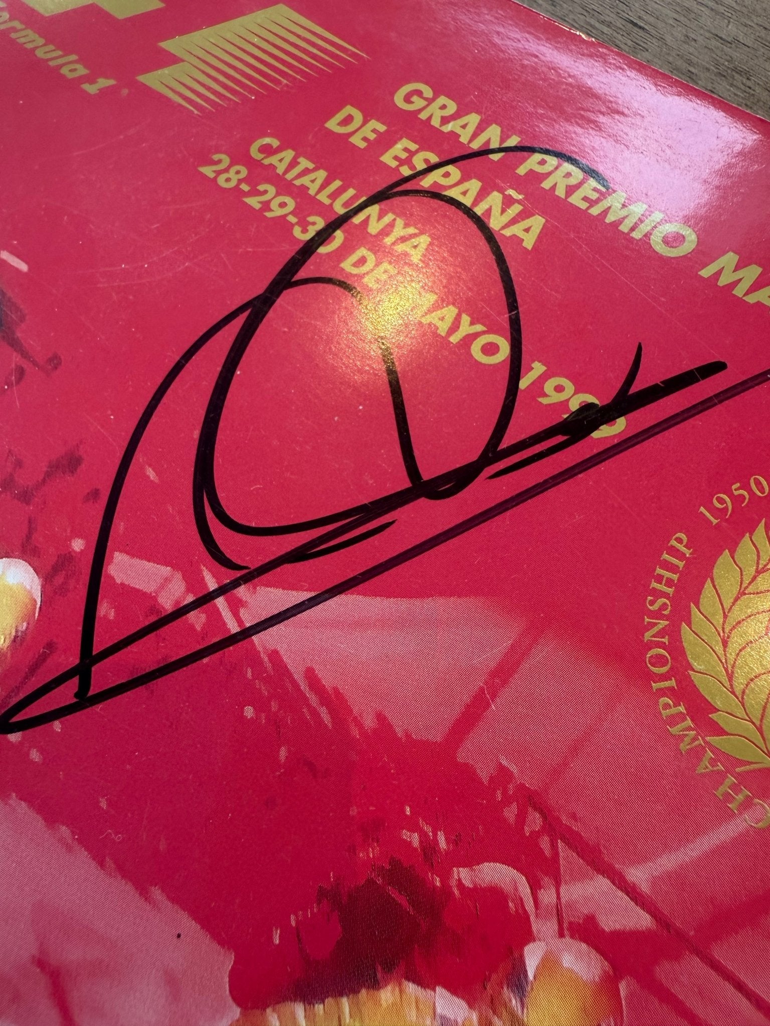 Framed Mika Hakkinen Signed 1999 German Grand Prix Programme - The Man Cave Broadway