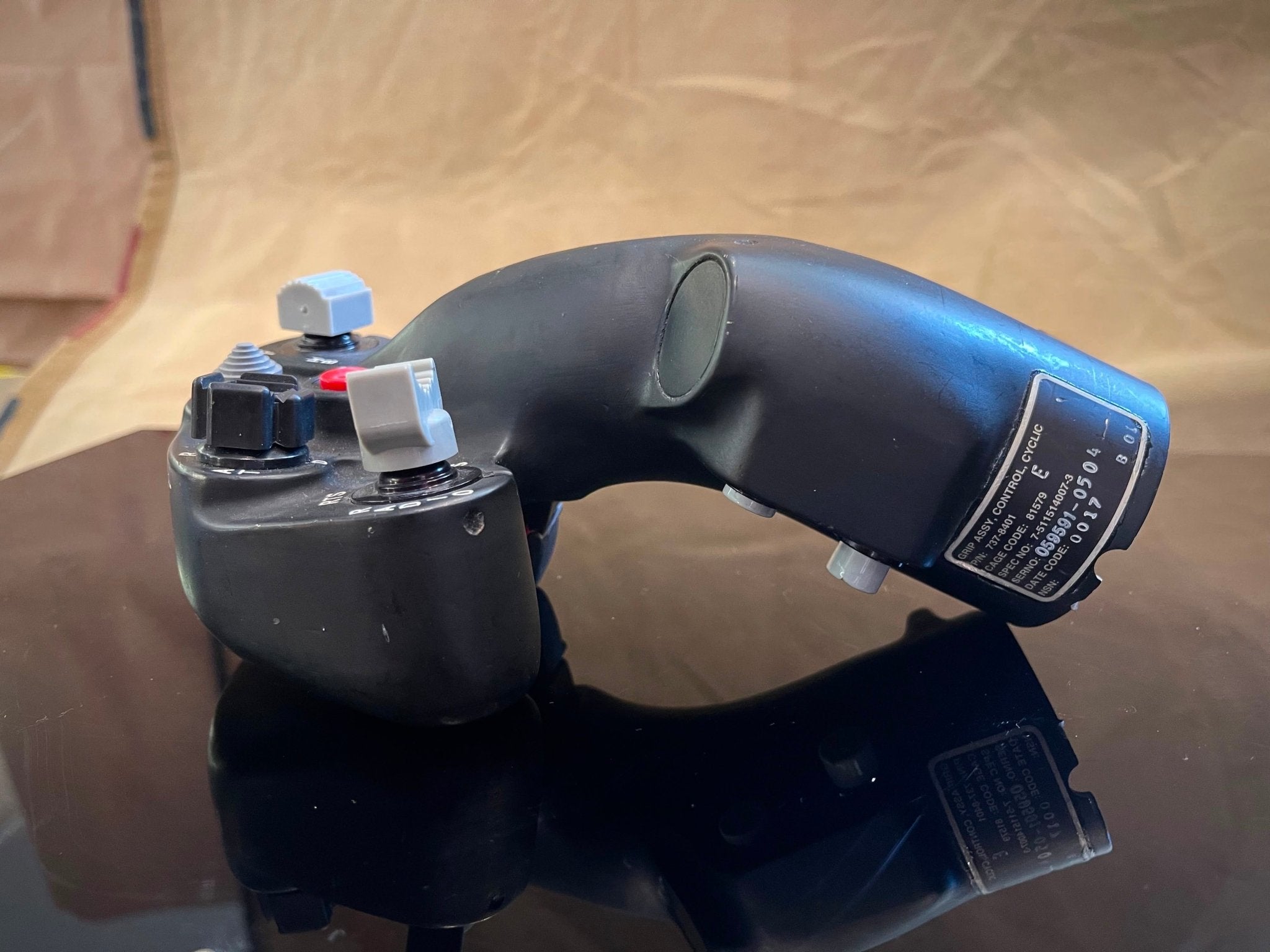 Genuine AH-64D Apache Longbow Pilot Cyclic Grip (Mason Controls) - Superb Condition - The Man Cave Broadway