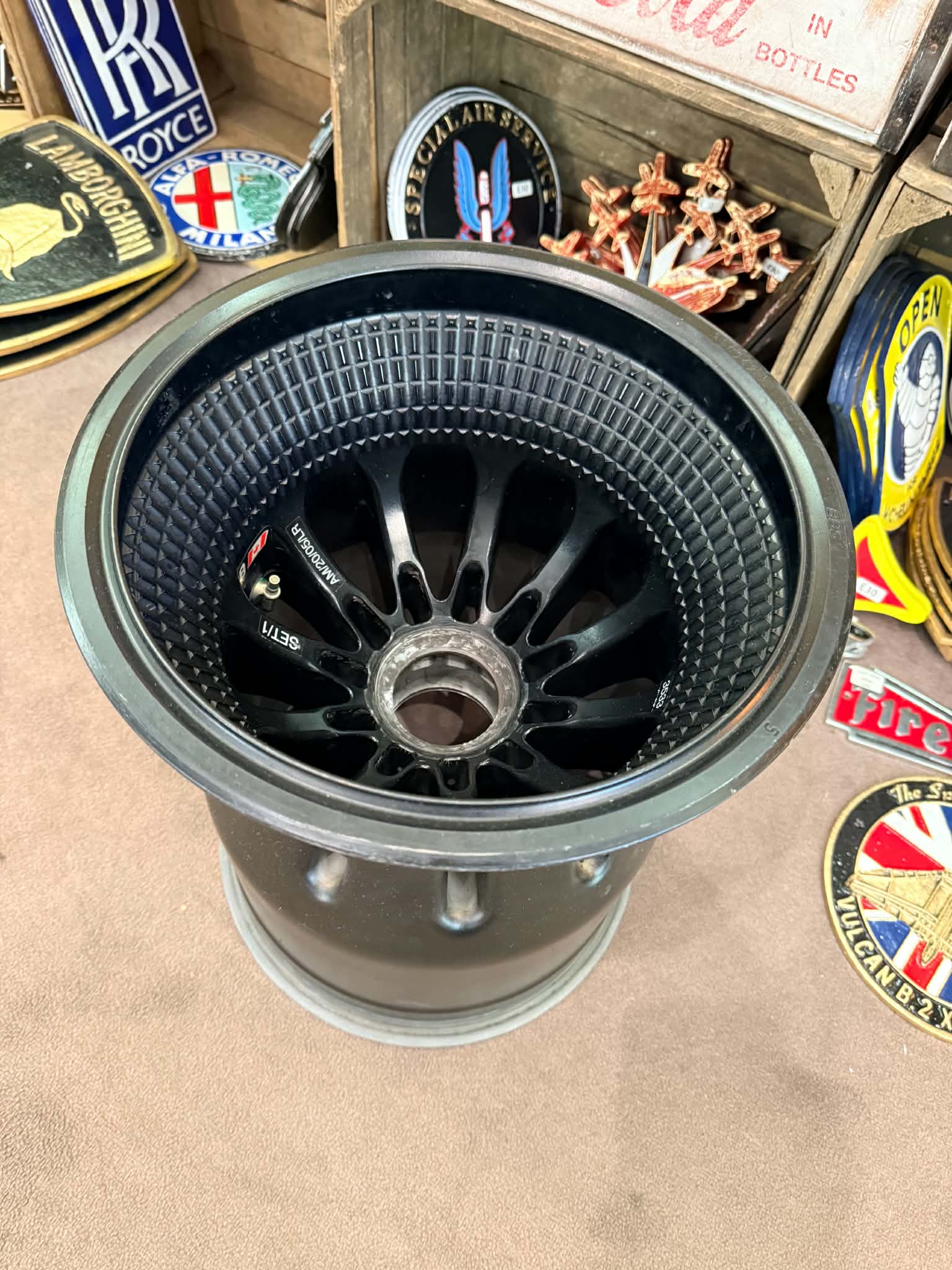 Genuine Aston Martin F1 Wheel - The Man Cave Broadway