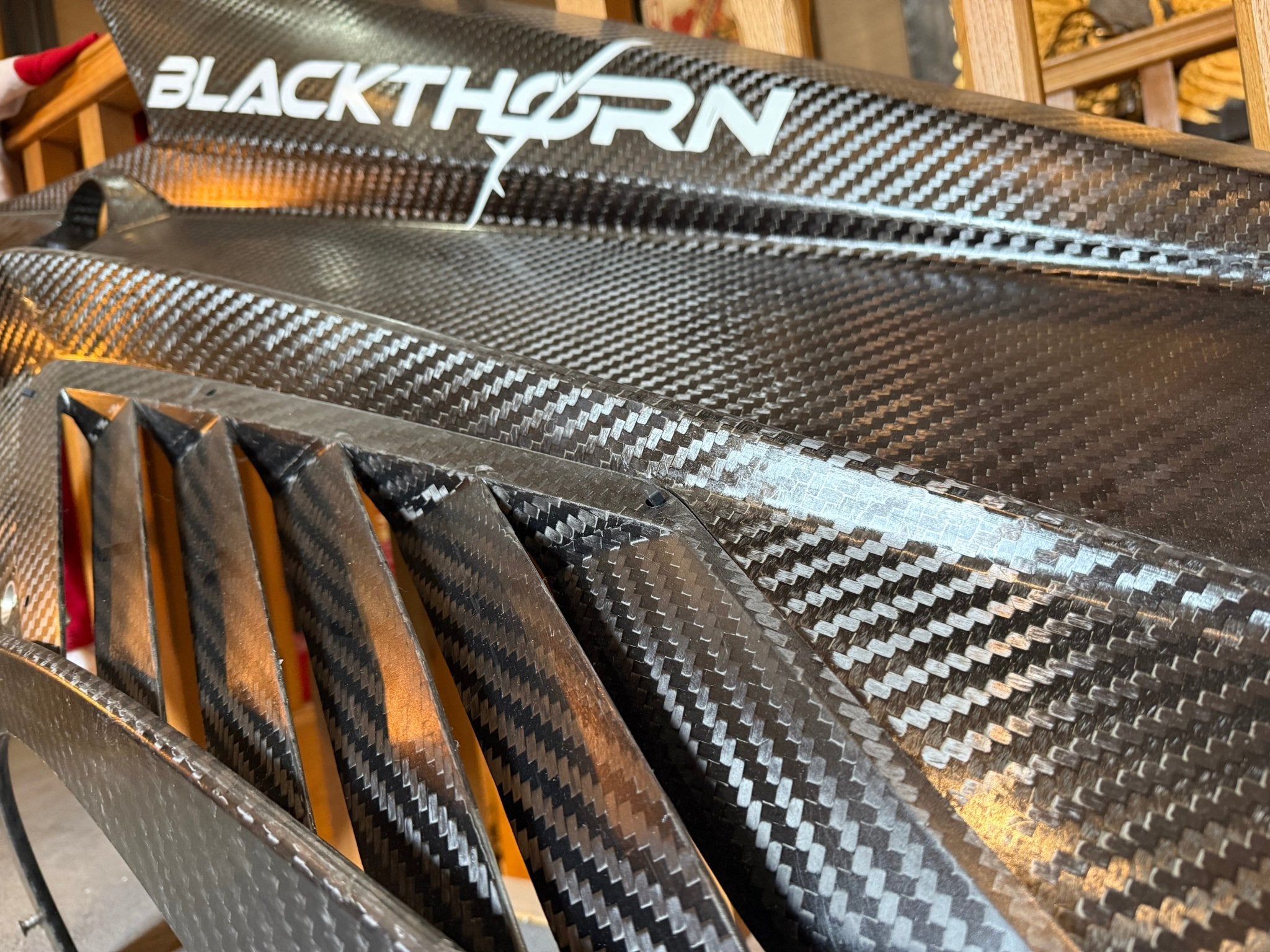 Genuine Carbon Fibre Lamborghini Super Trofeo Evo Race Car Rear Quarter Panel - The Man Cave Broadway