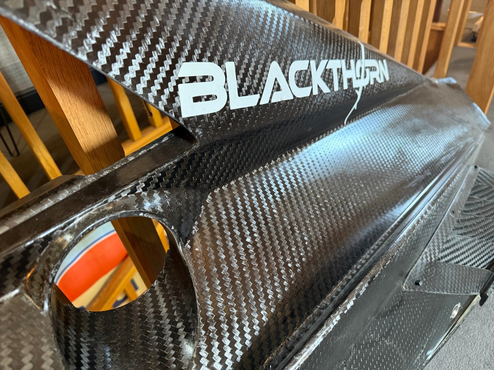 Genuine Carbon Fibre Lamborghini Super Trofeo Evo Race Car Rear Quarter Panel - The Man Cave Broadway