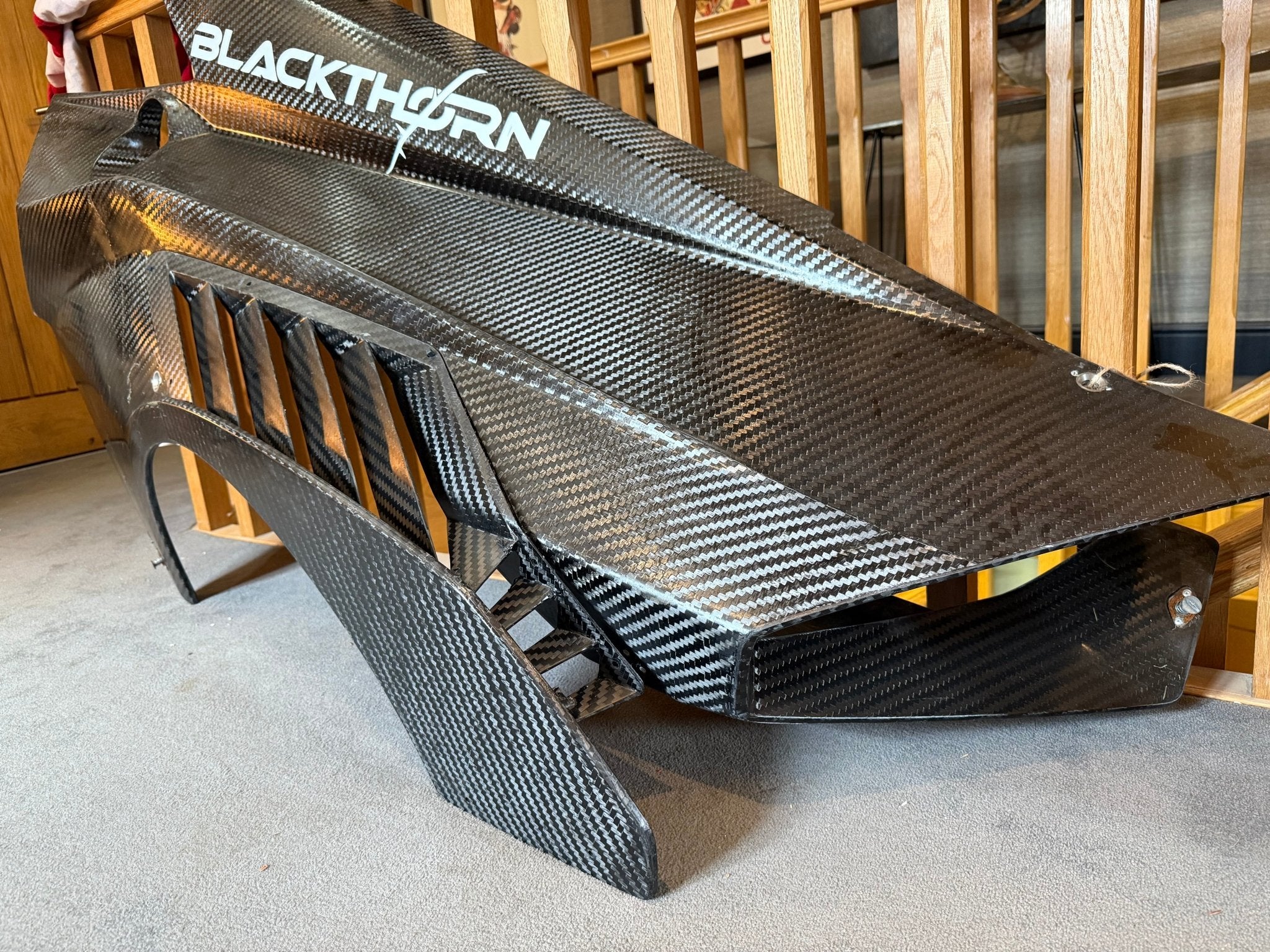 Genuine Carbon Fibre Lamborghini Super Trofeo Evo Race Car Rear Quarter Panel - The Man Cave Broadway