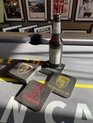 Genuine Carbon Fibre Supercar Coasters - The Man Cave Broadway