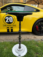 Genuine Porsche 911 Steering Wheel and Camshaft Table - The Man Cave Broadway