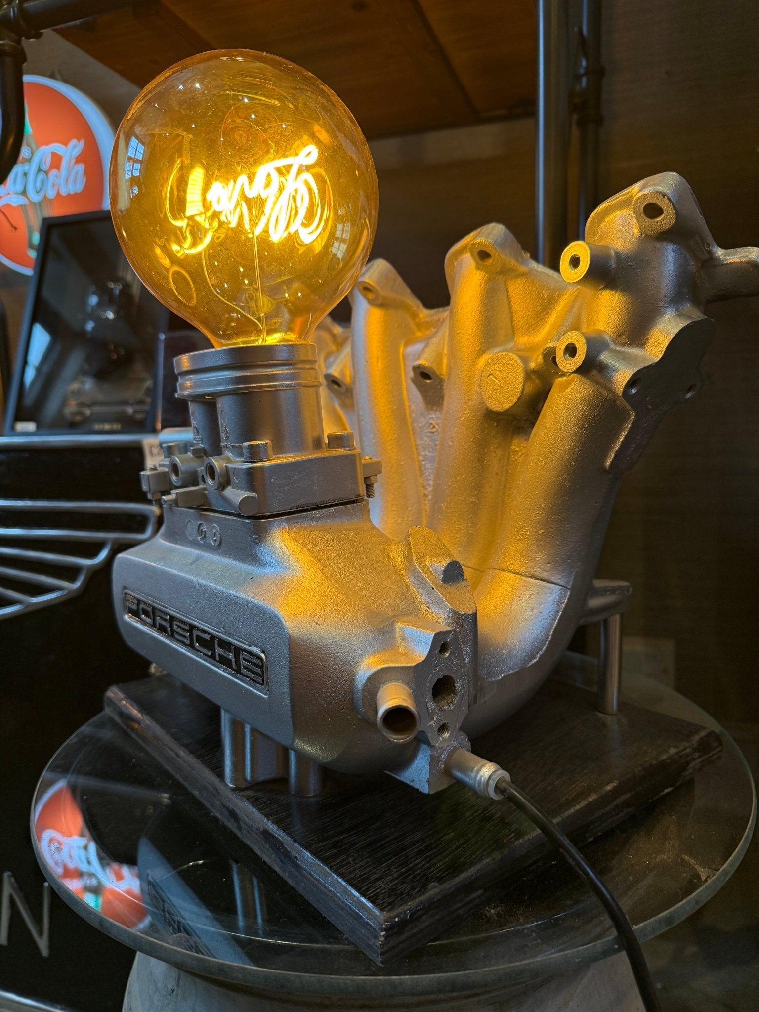 Genuine Porsche Exhaust Manifold Lamp - The Man Cave Broadway