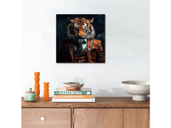 GLASS WALL ART MINI 30x30 ANIMALS MAN CAVE ART - The Man Cave Broadway