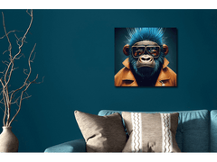 GLASS WALL ART MINI 30x30 ANIMALS MAN CAVE ART - The Man Cave Broadway