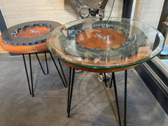 GTE Race Car Carbon Brake Disc Table - The Man Cave Broadway