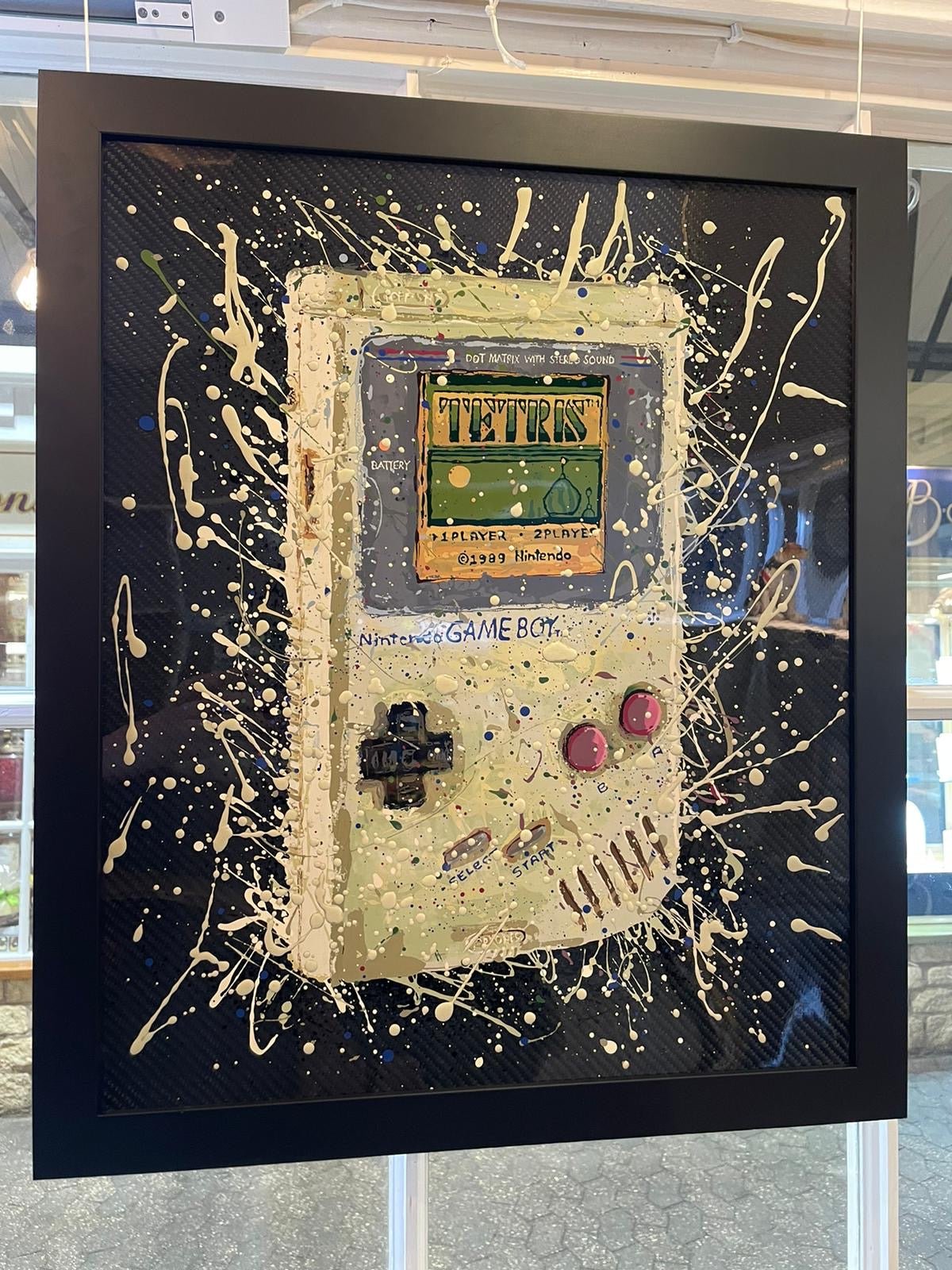 Hand Painted Original Gameboy on Carbon Fibre - The Man Cave Broadway