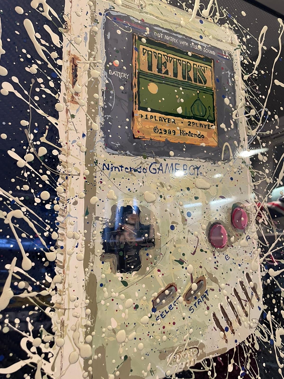 Hand Painted Original Gameboy on Carbon Fibre - The Man Cave Broadway