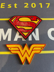 Hand Painted Superhero Aluminium Wall Plaques - The Man Cave Broadway