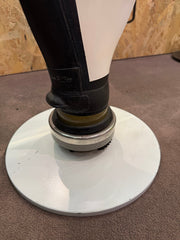 Hartzell Propeller Display Piece - White with Bespoke Base AirCraft / Airplane - The Man Cave Broadway