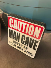Large Cast Iron Metal Signs MAN CAVE BAR / CAR SIGNS - The Man Cave Broadway