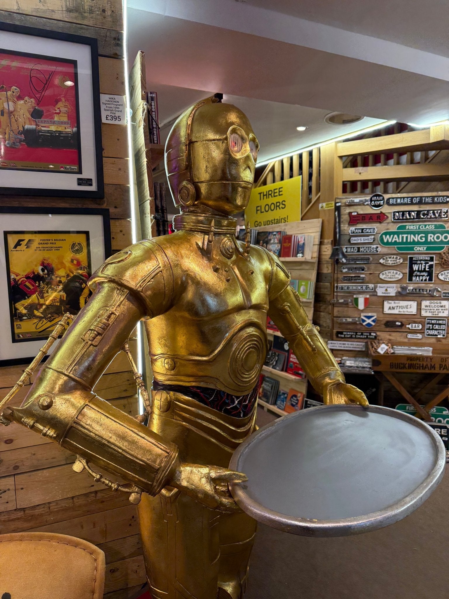Life Size C-3PO Collectors Piece STATUE / MODEL / COSPLAYING - The Man Cave Broadway