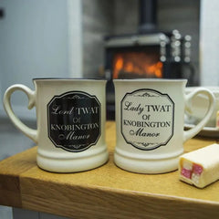 Lord & Lady TWAT MUG / MUGS Funny Mug - The Man Cave Broadway