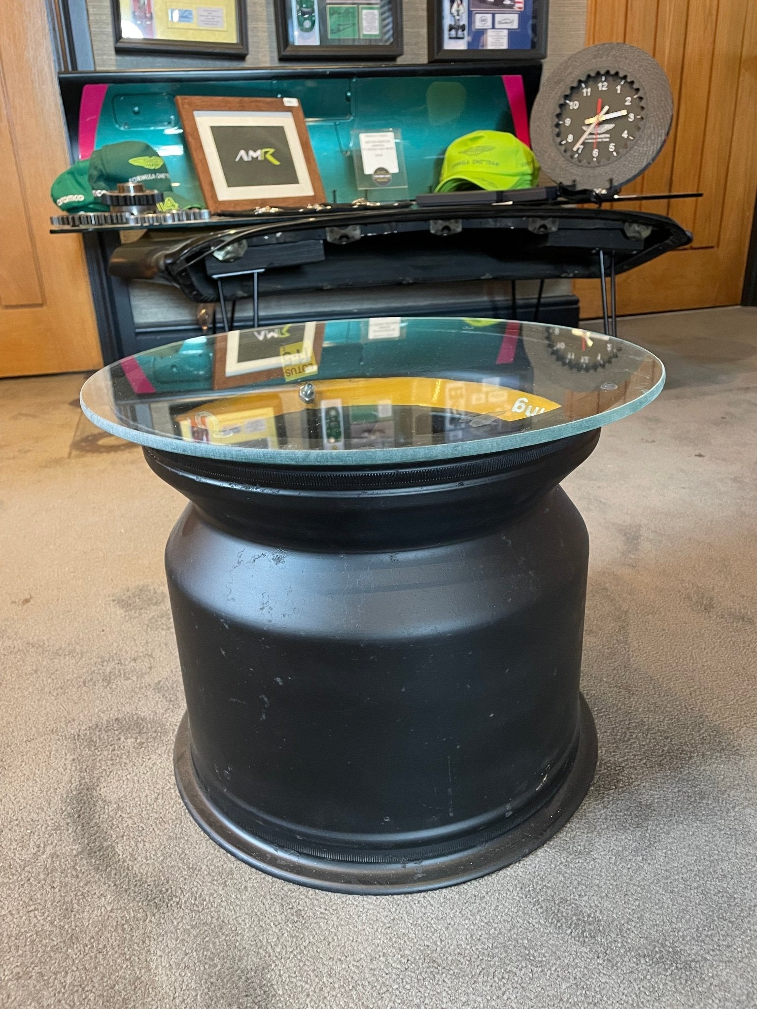 Lotus 99T F1 Racing Wheel Table - Ayrton Senna/Satoru Nakajima - The Man Cave Broadway