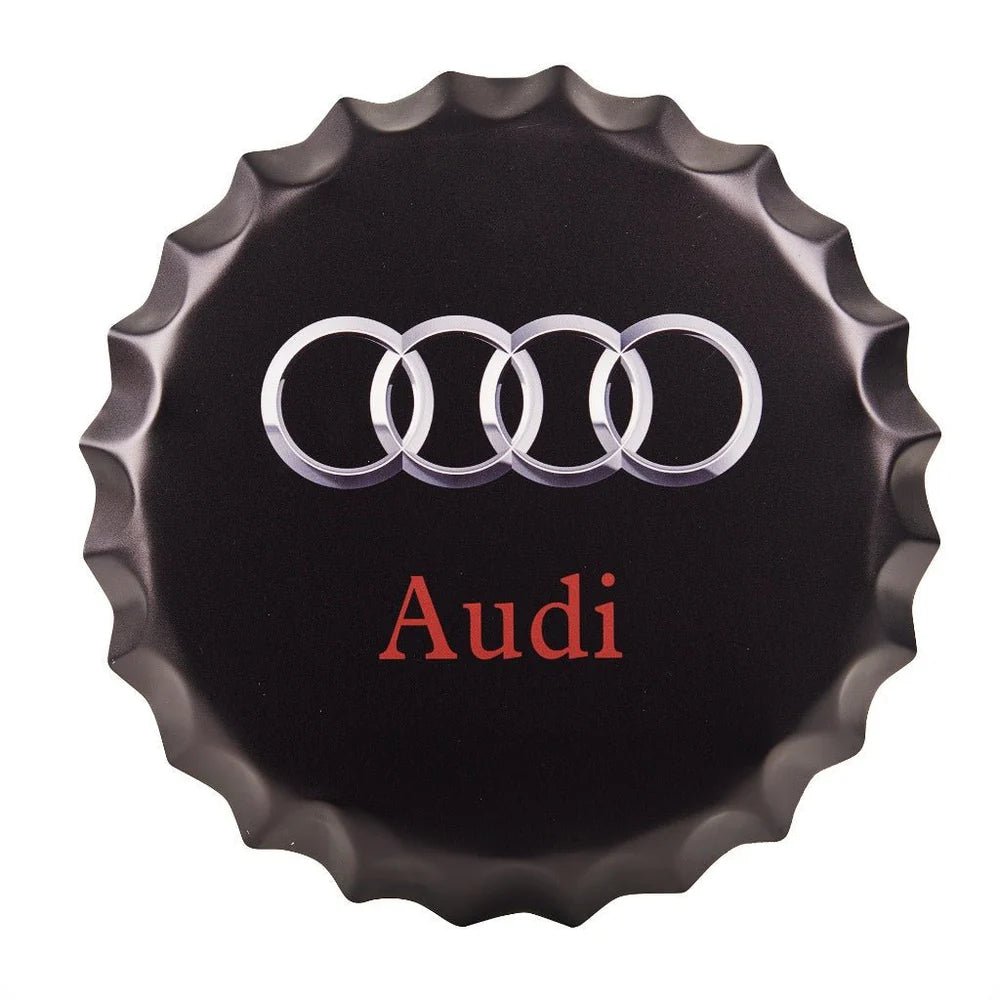 MAN CAVE CAR TIN BAR CAR BOTTLE TOPS - The Man Cave Broadway
