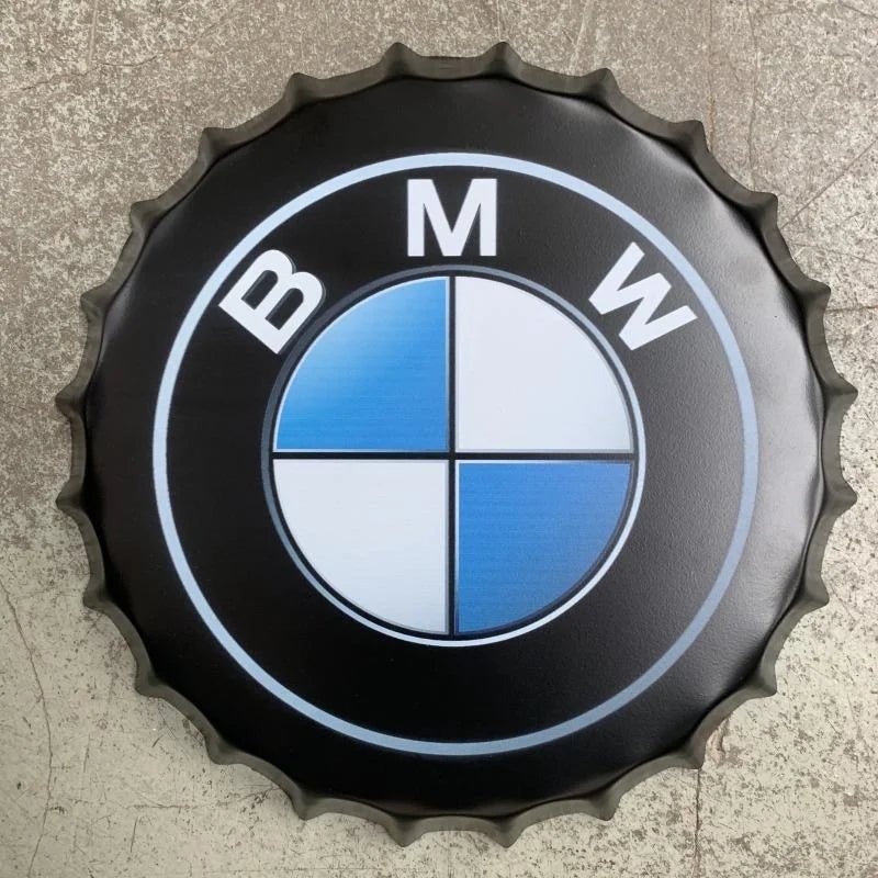 MAN CAVE CAR TIN BAR CAR BOTTLE TOPS - The Man Cave Broadway
