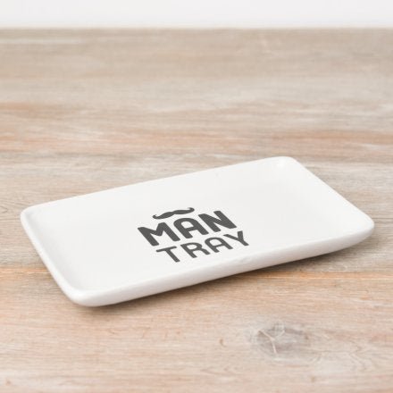 Man Tray for Stuff CERAMIC MAN TRAY RANDOM CRAP TRAY / DAD TRAY - The Man Cave Broadway