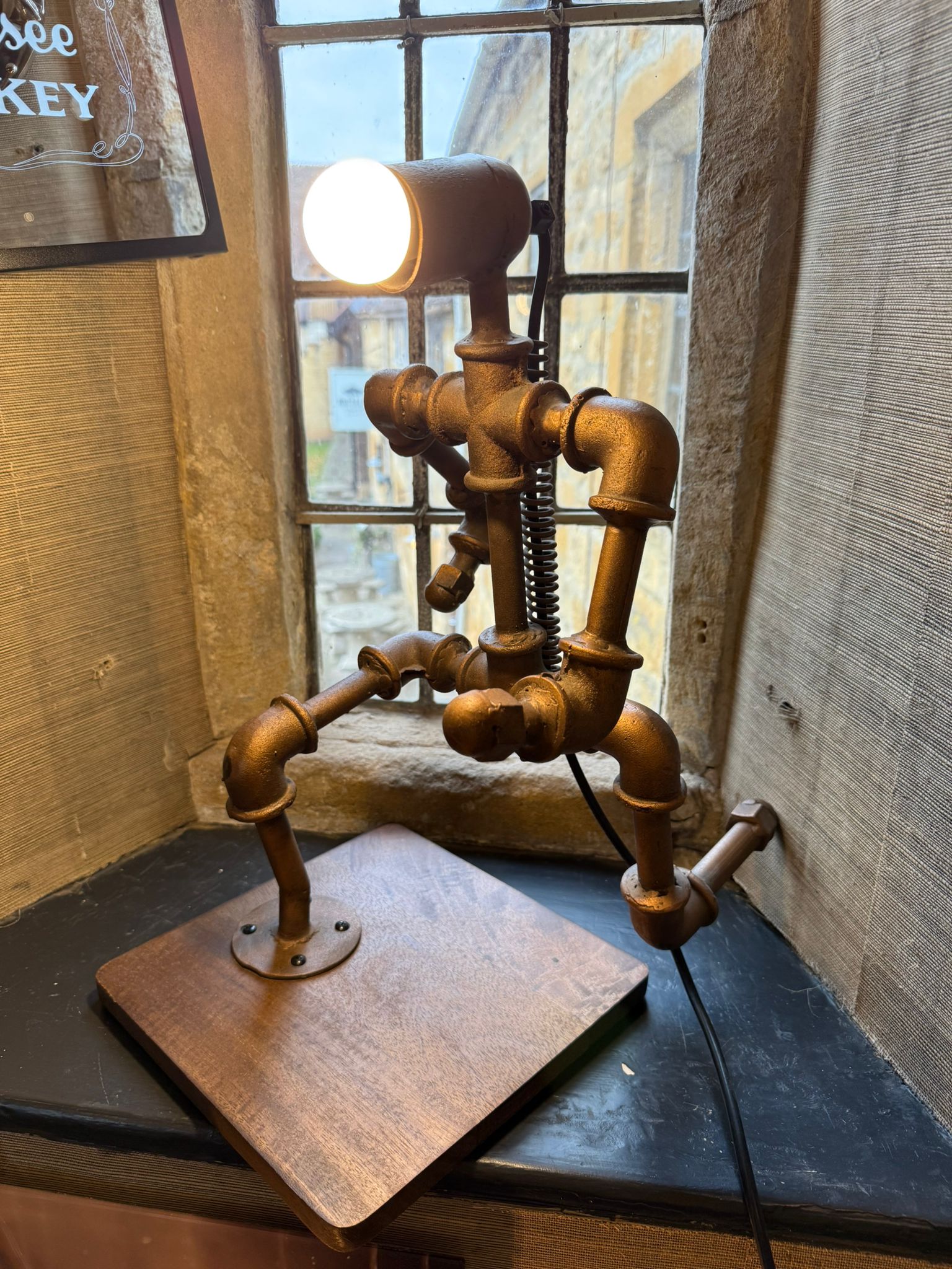 Metal Work Pipe Upcycle Lamp - The Man Cave Broadway