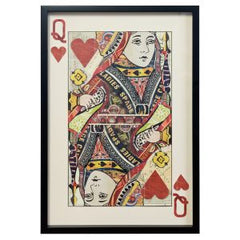 PLAYING CARD LARGE WALL ART Ace of Hearts King Of Hearts Queen of Hearts