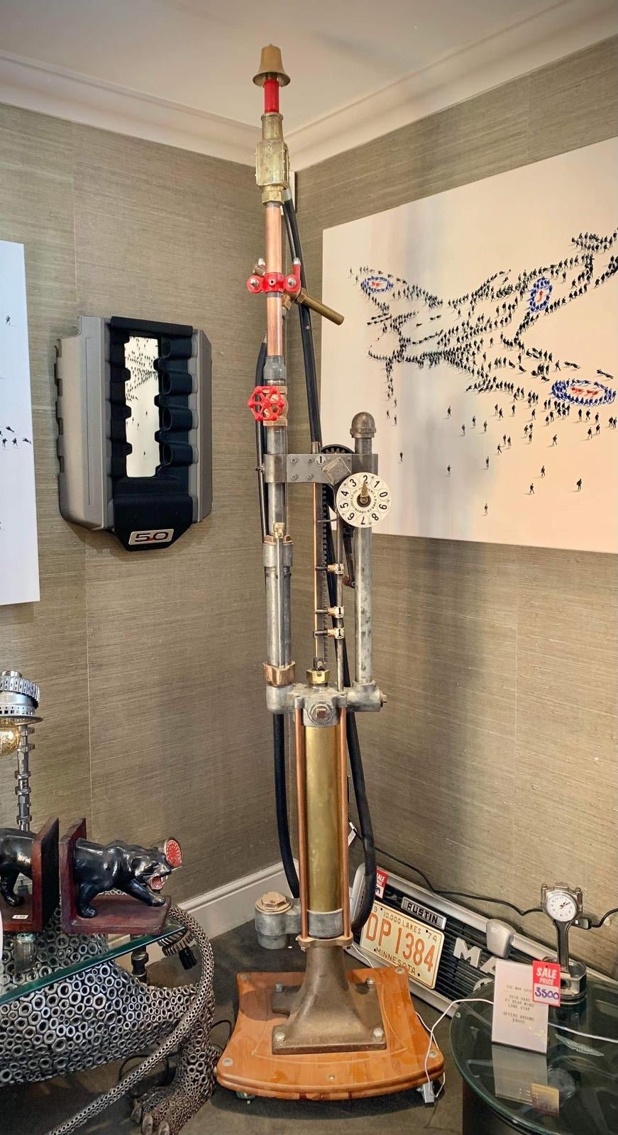 Original Gilbert and Barker Gas / Petrol Pump - The Man Cave Broadway