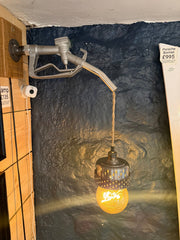 Petrol Pump Handle Lamp with GTR Part Shade - The Man Cave Broadway