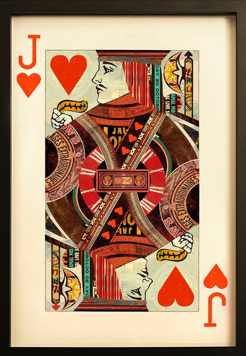 PLAYING CARD LARGE WALL ART Ace of Hearts King Of Hearts Queen of Hearts - The Man Cave Broadway