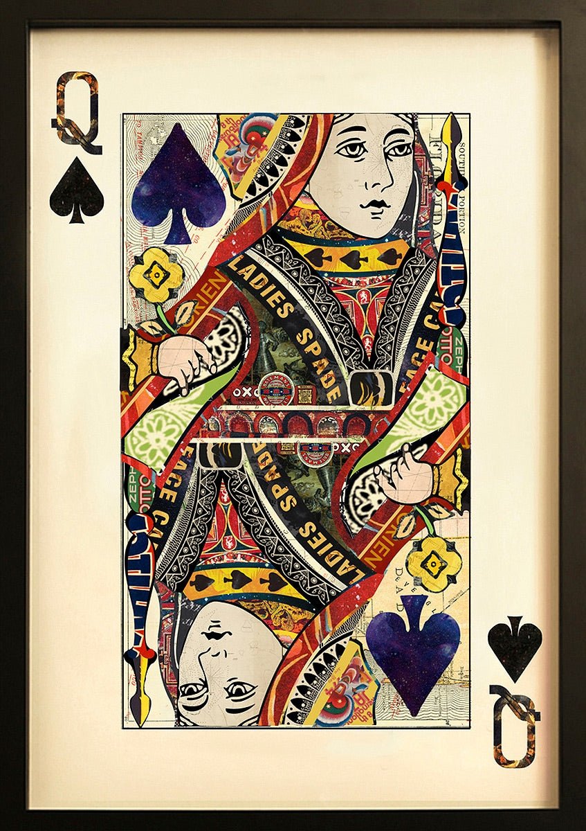 PLAYING CARD LARGE WALL ART Ace of Hearts King Of Hearts Queen of Hearts - The Man Cave Broadway