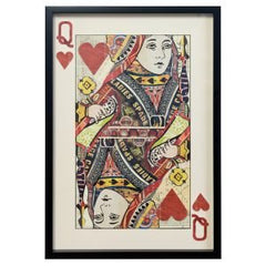 PLAYING CARD LARGE WALL ART Ace of Hearts King Of Hearts Queen of Hearts - The Man Cave Broadway