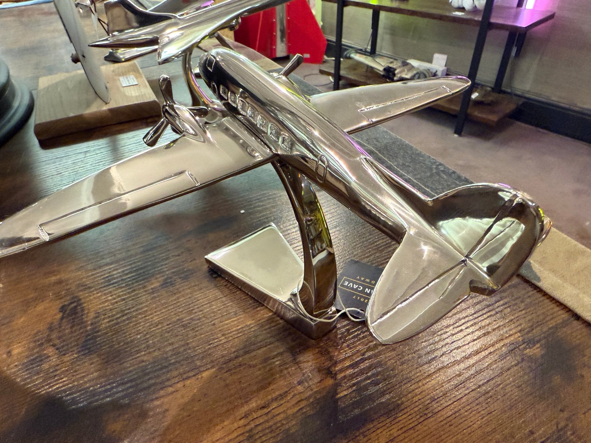 Polished Dakota Aircraft / Airplane Desk Piece Model - The Man Cave Broadway